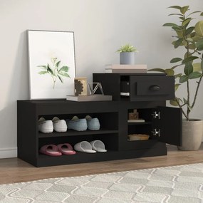 Sapateira 100x42x60 cm derivados de madeira preto