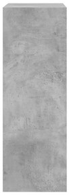 Sapateira 60x34x63,5 cm derivados de madeira cinzento cimento
