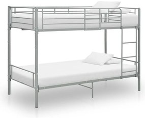 Beliche 90x200 cm metal cinzento