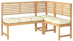 Almofadas de Palete para Assento 6 pcs Creme 40x40x8 cm Tecido Oxford