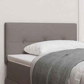 vidaXL Cabeceira LED taupe de 100 cm com botão e tufting em tecido