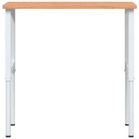 Bancada retangular 100x60x(71,5-98) cm madeira de faia maciça