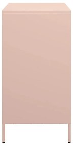 Aparador 68x39x73,5 cm aço laminado a frio rosa