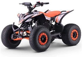 MINI MOTO 4 GASOLINA PARA CRIANÇAS 125cc Roan Ratte R8 automático Laranja