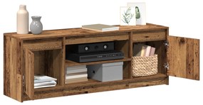 Gabinete para TV com LED Madeira Velha 139.5x34x50 cm Madeira Revestid