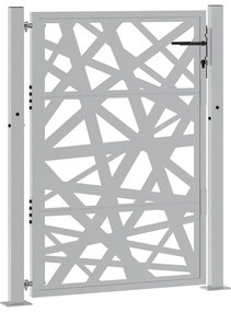 Portão de jardim 105x130 cm design de luz em aço resistente