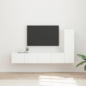 vidaXL Conjunto de móvel de TV 2 pcs Branco Madeira processada