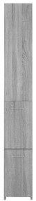 Armário WC 25x26,5x170 cm derivados de madeira sonoma cinzento