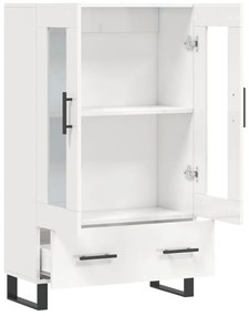 Aparador alto 69,5x31x115 cm derivados madeira branco brilhante