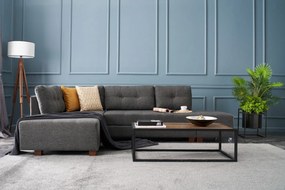 Sofá-Cama de Canto Manama – Antracite – 280x85x206 cm