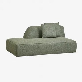 Módulo Divã Esquerdo Para Sofá Modular Estofado Cardea Bouclé Verde Sálvia - Sklum