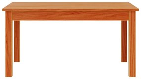 Mesa de centro 80x50x40 cm madeira pinho maciça castanho cera