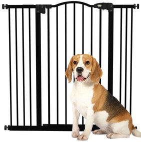 PawHut Barreira de Segurança para Cães Barreira com Largura Ajustável
