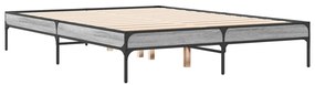 Estrutura cama 140x190 cm derivados de madeira/metal