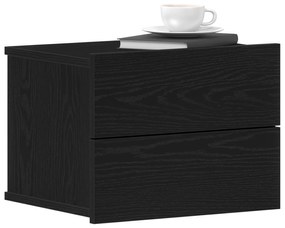 Cabeceira de Cama vidaXL Preta de Carvalho 40x30x30 cm em Madeira Comp