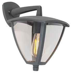 Lanterna de parede exterior clássica cinzento escuro IP44 - Platar Moderno
