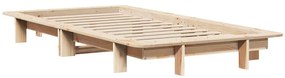 Cama sem colchão 75x190 cm madeira de pinho maciça