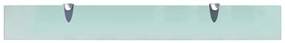 Prateleiras flutuantes 2 pcs vidro 80x10 cm 8 mm