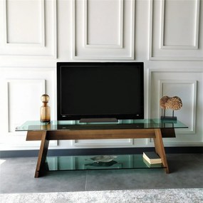 Móvel TV TV202 – Nogueira – 158 cm x 45 cm x 40 cm
