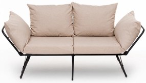 Sofá-Cama de 2 Lugares Viper – Creme – 150x78x60 cm