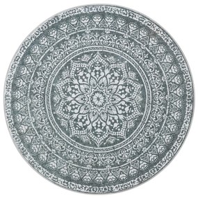 Tapete redondo SONGMICS HOME, 160 cm, para sala de estar, antiderrapante, decoração fofa, para sala de estar, quarto, lavável à máquina, estilo boho, cinza antracite TAR052G02
