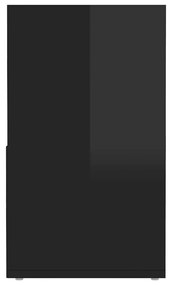 Móvel de TV 149x30x52 cm derivados de madeira preto brilhante