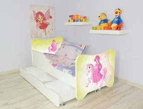 CAMA INFANTIL CRIANÇAS C/ GAVETA E OFERTA COLCHÃO ESPUMA HAPPY KITTY LITTLE PONY 160x80 ROSA