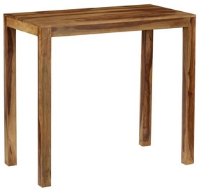 vidaXL Mesa de bar em madeira de acácia maciça 118x60x107 cm
