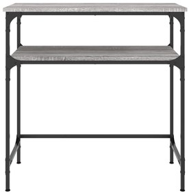 Mesa consola 75x35,5x75 cm derivados de madeira cinzento sonoma