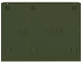 Aparador 99x39x73 cm aço verde azeitona