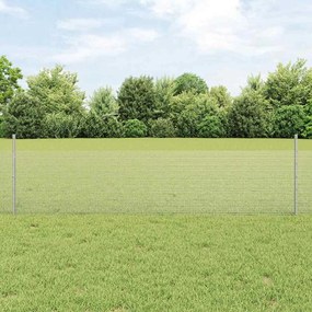 vidaXL Conjunto de Cerca de Jardim Conjunto de 2 Aço Galvanizado