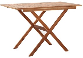 vidaXL Mesa de jardim 110x67x74 cm madeira de acácia maciça