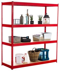 Estante para cargas pesadas 160 x 60 x 180 Vermelho