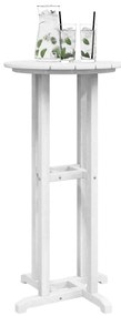 Mesa de Bar Branca 55x55x107 cm HDPE