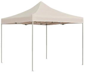 vidaXL Tenda dobrável profissional para festas alumínio 3x3m creme