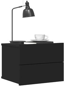 Mesa de cabeceira 40x30x30 cm derivados de madeira preto
