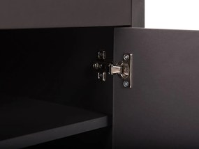 Móvel de TV com 1 gaveta e 2 portas em madeira clara e cinzento GARET Beliani