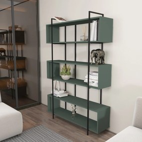 Estante Bruti – Verde e Preto – 120x180x29,6 cm