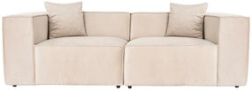 Sofá de 2 Lugares Lora – Creme – 220x108x65 cm