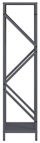 Suporte para lenha 34x25x100 cm aço laminado a frio antracite