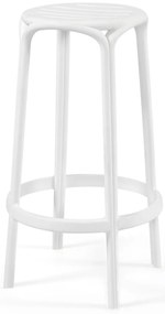 Banco Alto WOODY 67H - Pack 16 unidades, Branco