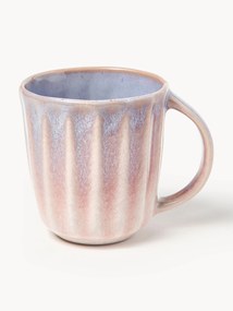 Canecas com vidrado reativo artesanais Vinci, 4 uni.