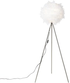 LED Candeeiro de pé inteligente romântico branco com Wi-Fi A60 - Feather Moderno