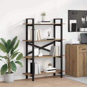 vidaXL Estante Carvalho Artesanal 100 x 33,5 x 140 cm