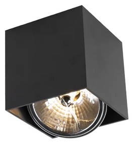 Foco de embutir design quadrado preto - Box Moderno