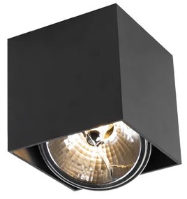 Foco de embutir design quadrado preto - Box