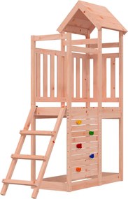 vidaXL Torre de Brincar Castanho Madeira Sólida de Douglas