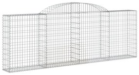 Cestos gabião arqueados 11 pcs 300x30x100/120 ferro galvanizado