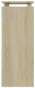 Mesa consola 80x30x80 cm derivados de madeira carvalho sonoma