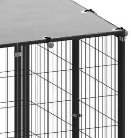 Canil 12,1 m² aço preto